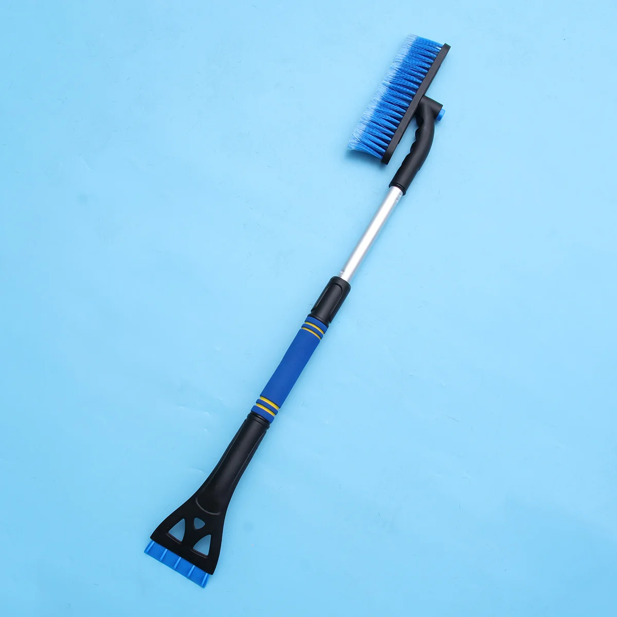 

Car Snow Ice Scraper Telescopic Car Deicing Snow Defrosting Cleaning Tools Snow Shovel Brush Car Windscreen Brush (Blue)