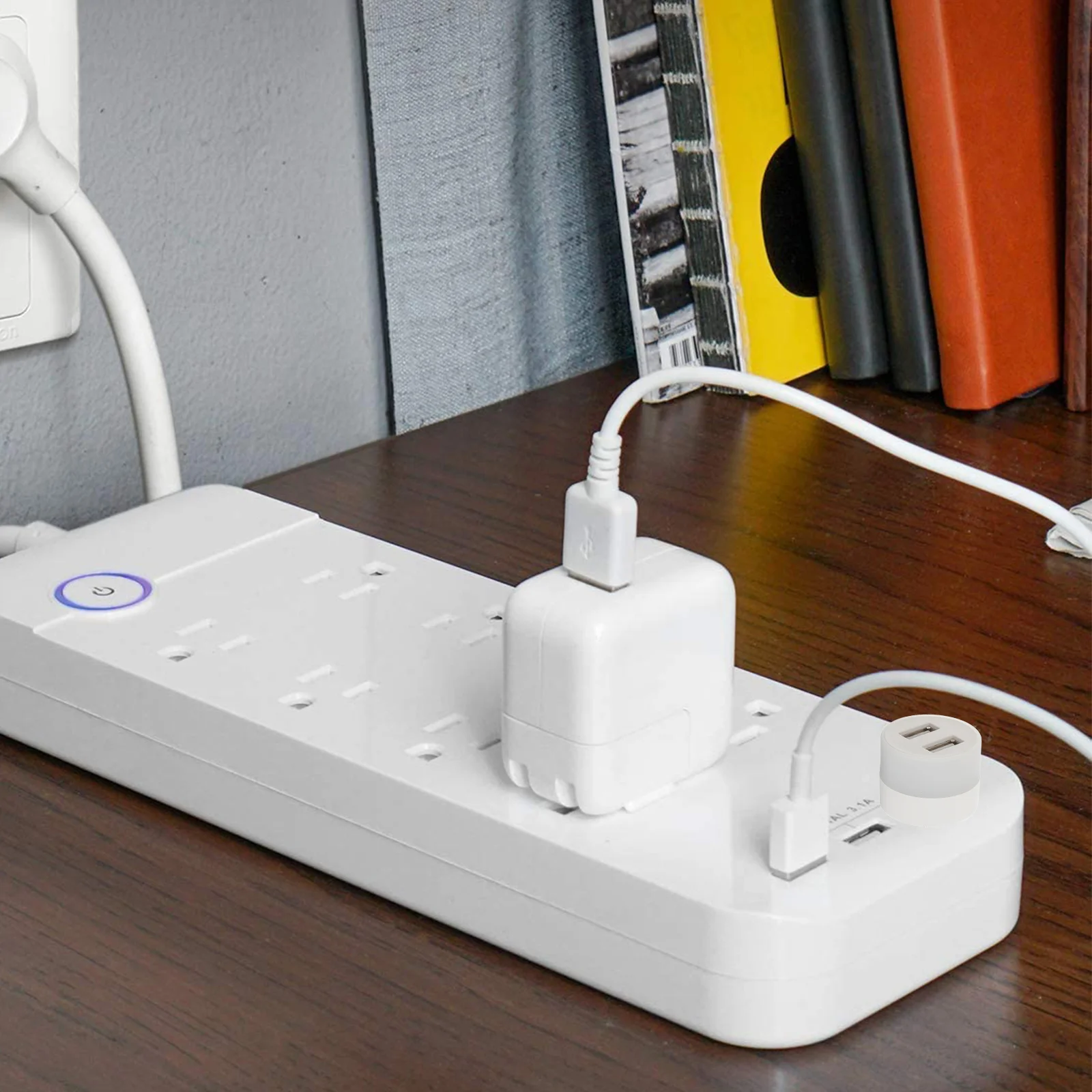 

2 Pcs USB Extender Laptop Hub Ambient Lighting Night Powered Pp Illumination Baby