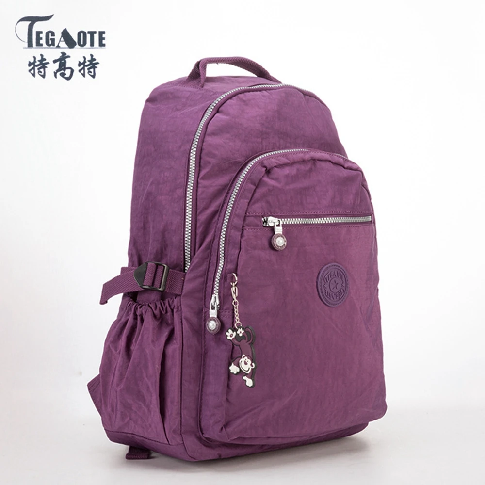 Женский рюкзак TEGAOTE 2022 для девочек-подростков, рюкзаки из кирпичного нейлона, женский рюкзак, Женский дорожный рюкзак, школьный рюкзак, женс...