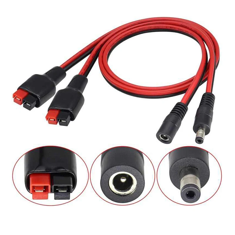 Фото Кабель-переходник 30A Anders на DC 5521, 2 кв. мм/14AWG, DC 55x21 (штекер/гнездо) на штекер 30A, 0.3-3 метра №3
