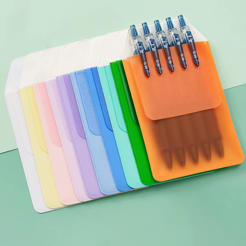 

5PCS Color PVC Insert Pocket Protector Leak-Proof Pen Pouch Doctor Nurses Medical Pen Bag for Pen Leaks Office Hospital Supplies