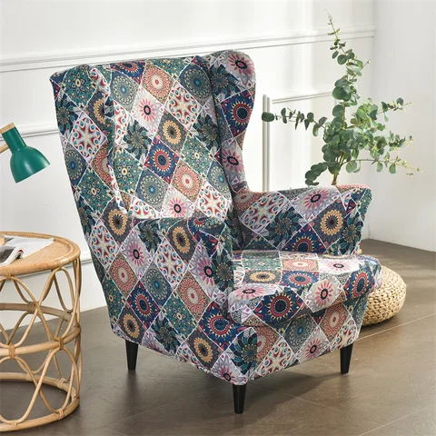 Чехол на стул в пасторальном стиле, эластичный чехол из спандекса для кресла, цветные расслабляющие чехлы для диванов с подушками для сиденья, чехол для ног