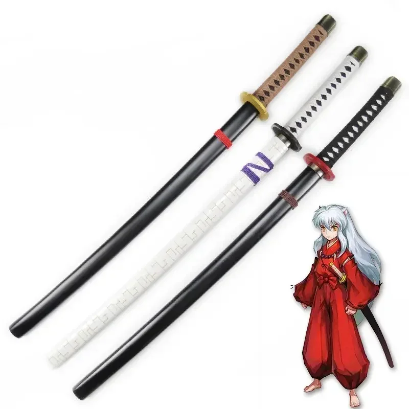 [Забавный] 100 см косплей аниме Inuyasha SesshoumaruTessaiga Tenseiga Bakusaiga оружие деревянный меч