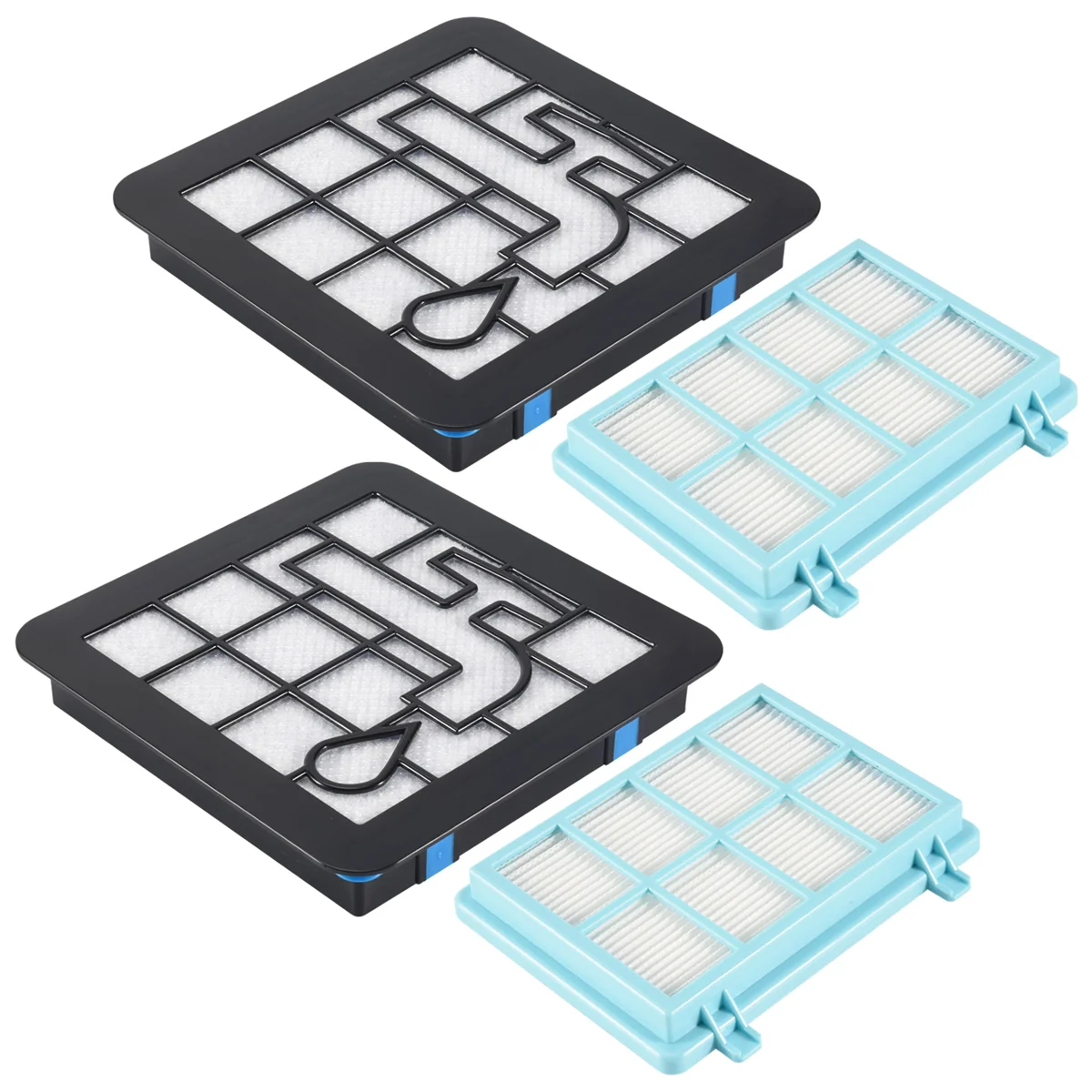 Набор из 2 фильтров для пылесосов Philips PowerPro Compact FC9331 FC9332 FC8010