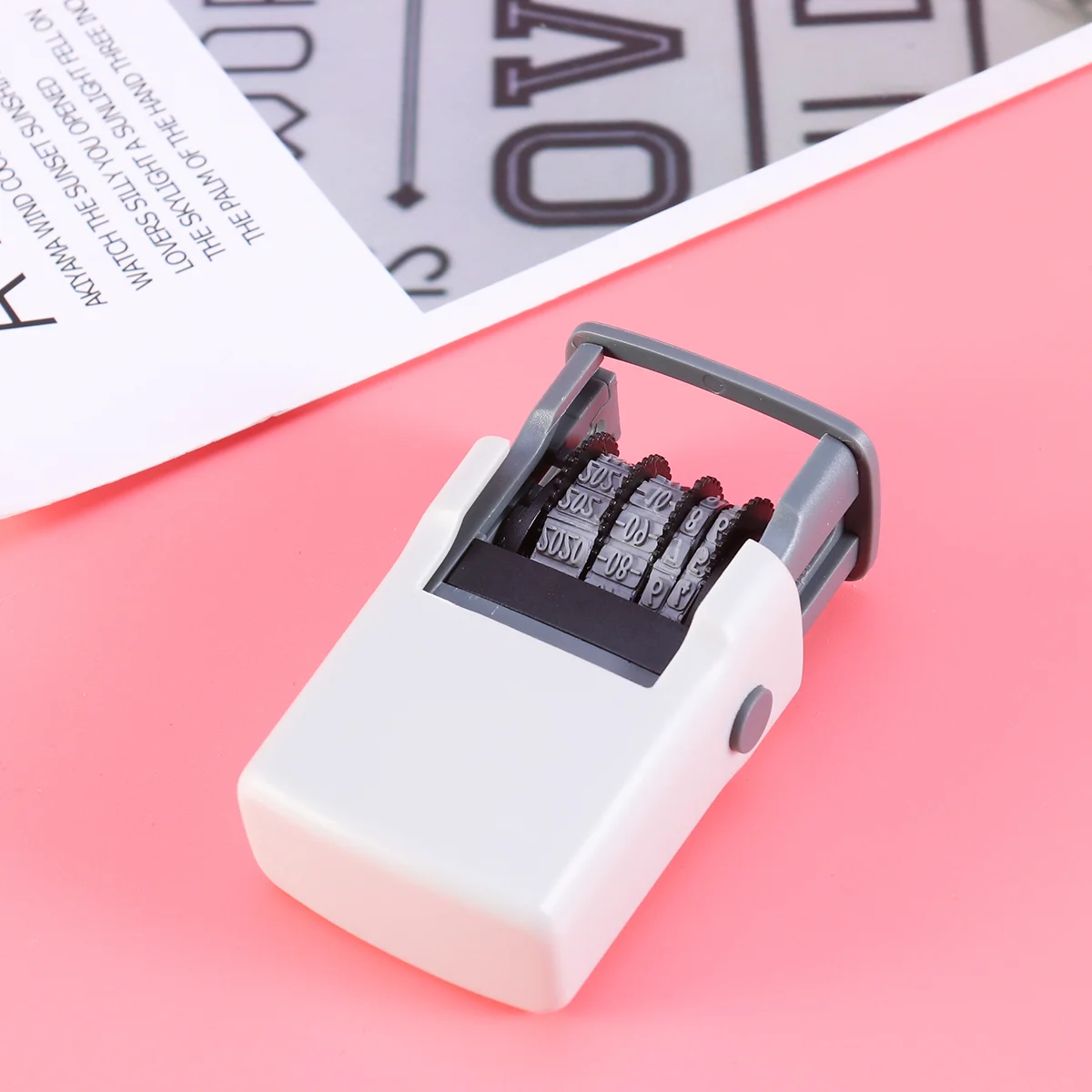 

Date Stamp self-inking Roller Seal Stamps for Scrapbooking Stamping DIY Diary Deco Gift Stampels