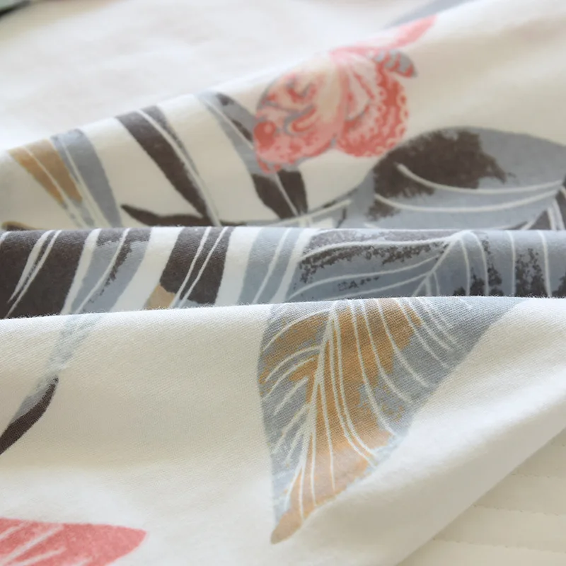 Spring and Summer New Ladies Pajamas Two-piece Knitted Pure Cotton Home Wear Thin Short-sleeved Trousers Cardigan Pyjamas Women