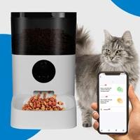 6l automatic feeder timing for cats dogs wifi control remote camera intelligent pets smart food dispenser with voice recorder