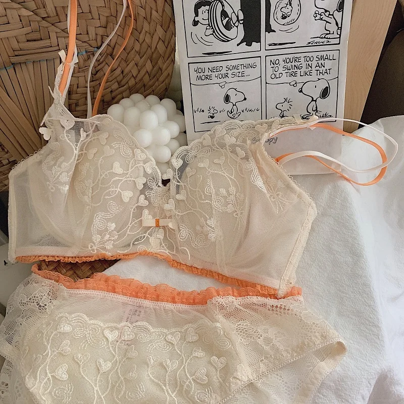 

Кружевной Ультратонкий комплект с бюстгальтером, прозрачные сексуальные комплекты нижнего белья с регулировкой и защитой от выпадения, с в...