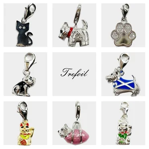 Подвеска в виде маленькой кошки с лапой удачи, украшение из стерлингового серебра 925 пробы, милый женский подарок для женщин и мужчин, браслет, ожерелье