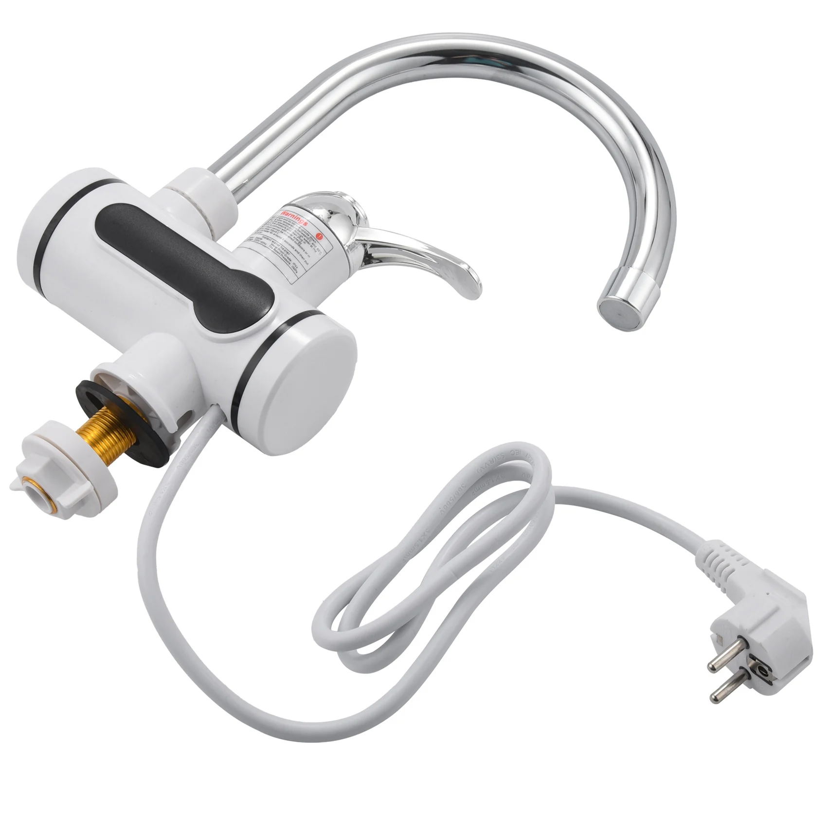 

Electric Kitchen Water Heater Tap Instant Hot Water Faucet Heater Cold Heating Faucet Tankless Instantaneous Water Heater Eu