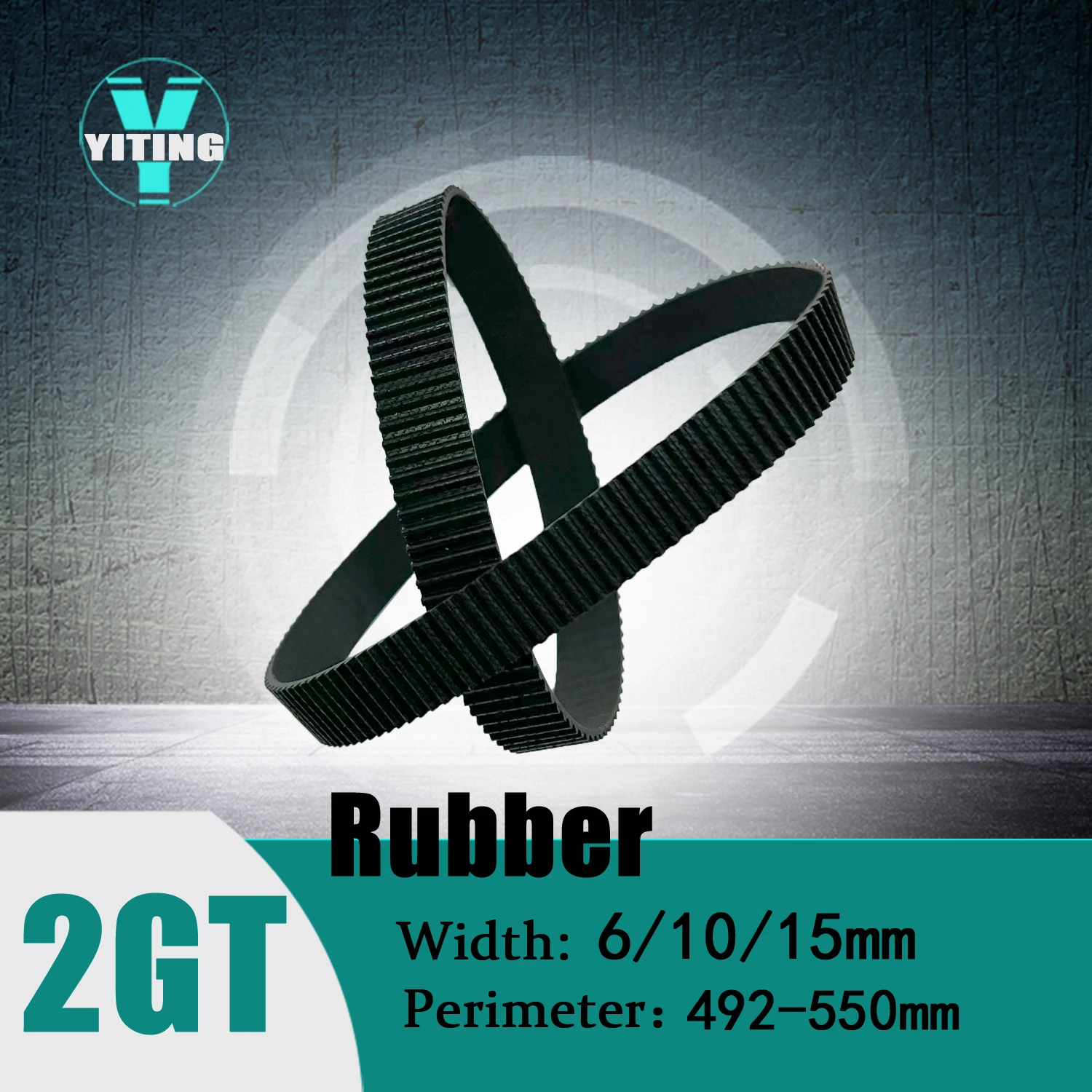 

2GT 2MGT Belt Width 6/10/15mm Rubber CBelt Closed Loop Perimeter 492-550mm GT2 Timing Synchronous