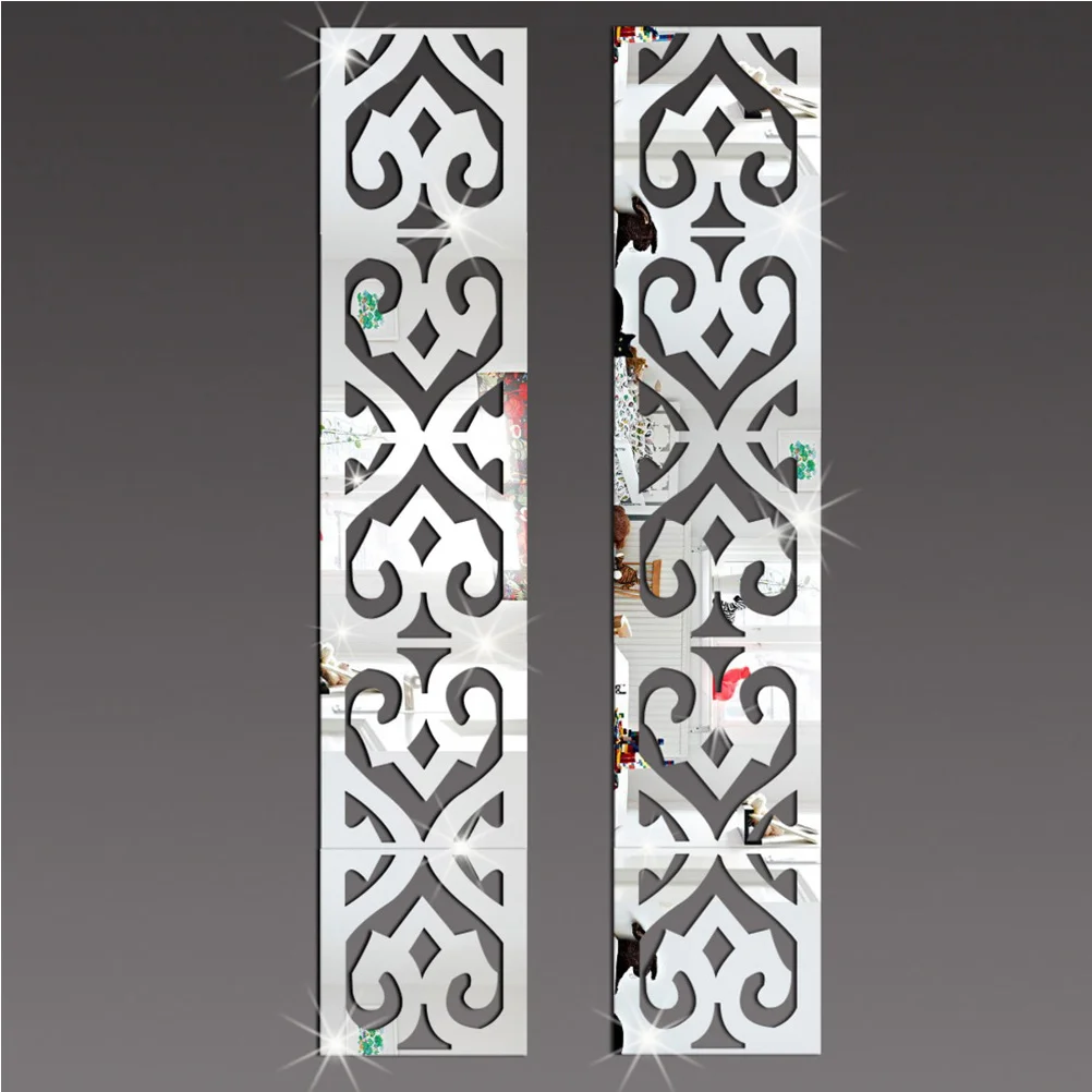 

10 Pcs Mirror Stickers Waist Line Sticker 3D Acrylic Stickers Wall Sticker Acrylic Mural Decals DIY Stickers Home decor