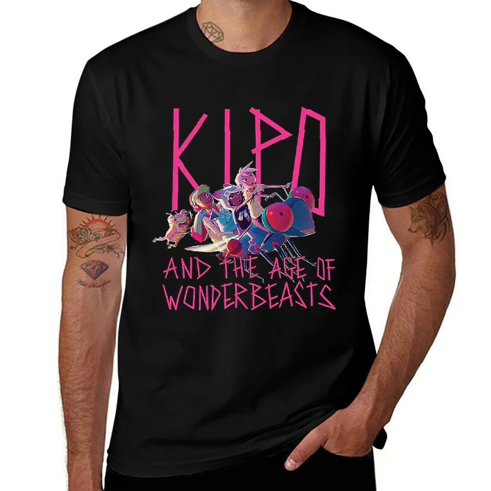 Фото Футболка Kipo & The Age of Wonderbeasts, устойчивая к пятнам, повседневная футболка №1