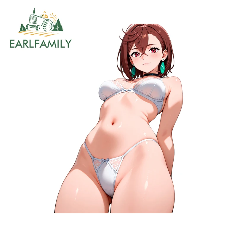 

EARLFAMILY Бикини Ayase Momo Автомобиль Грузовик Наклейка Бампер Окно Художественные Водонепроницаемые Наклейки Виниловый Солнцезащитный Крем JDM RV Пользовательская Печать