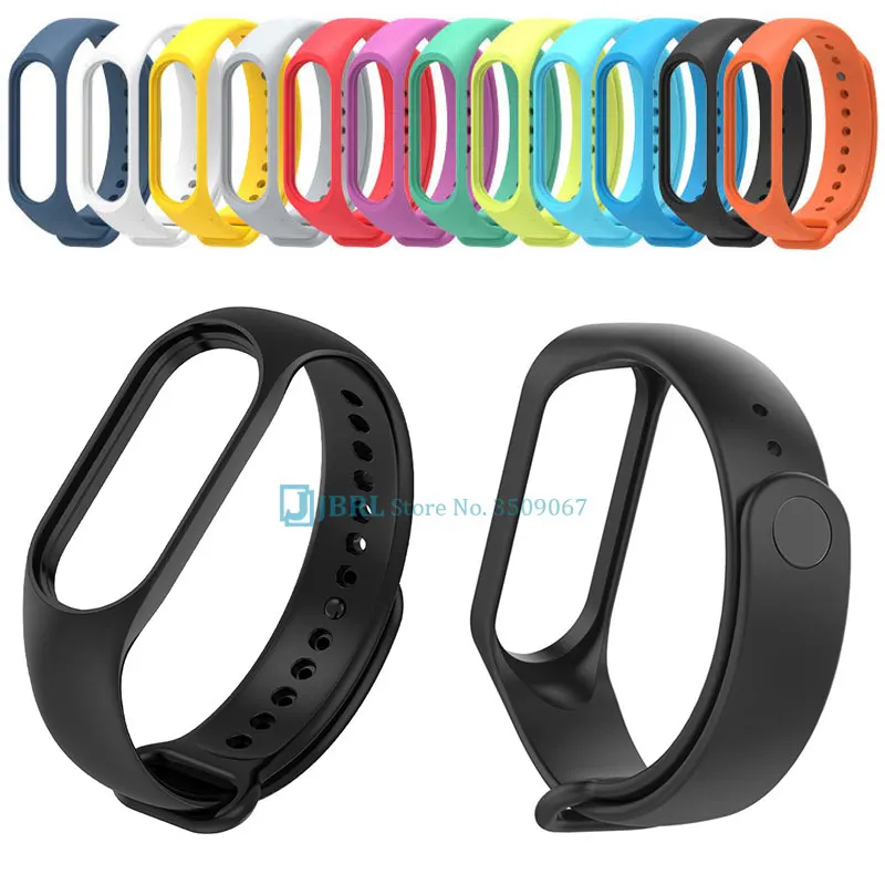 Ремешок для Mi Band 5 6 7 Xiaomi 5/6/7 сменный мягкий силиконовый ремешок наручных часов 4
