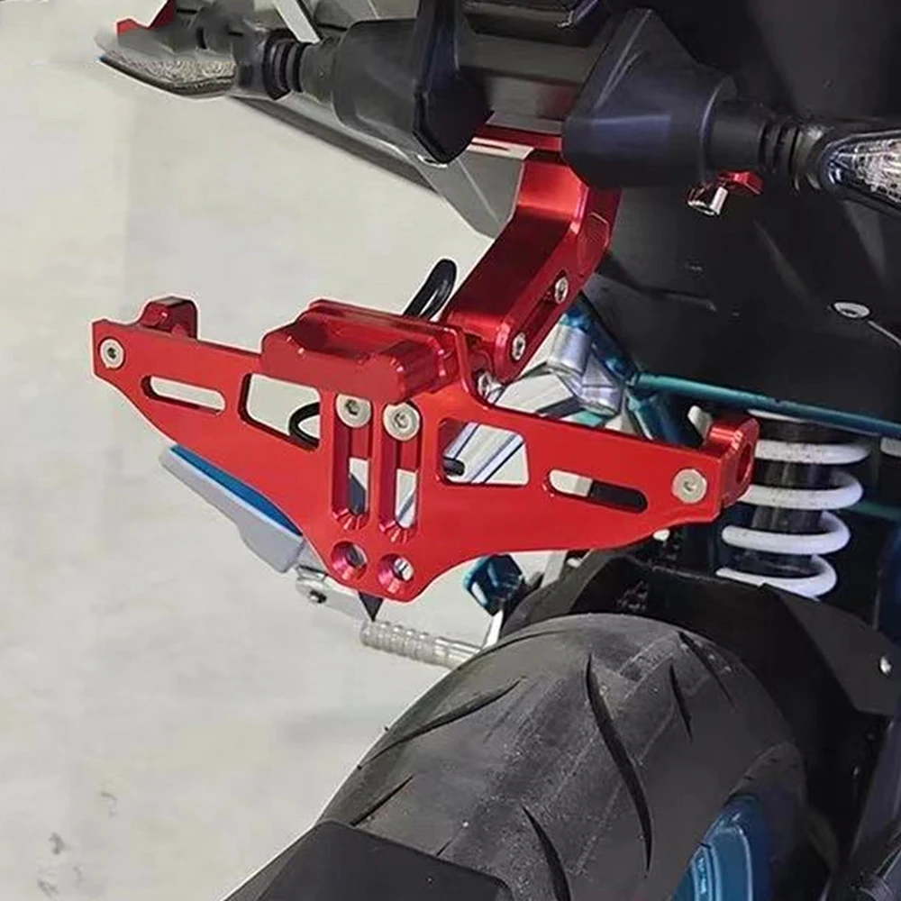 Фото Для GILERA NEXUS Nexus 125 250 300 500 E3 2002 2003-2024 держатель номерного знака Рамка номерного знака Светодиодная лампа кронштейн указатель поворота №1