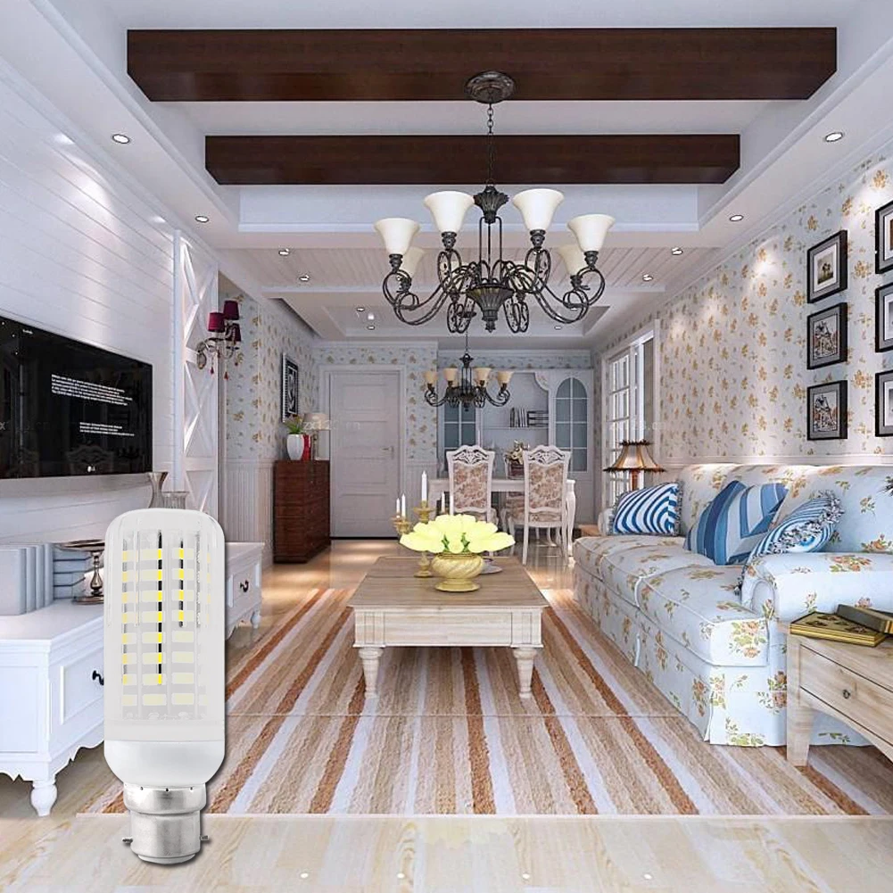 

Светодиодная лампа-кукуруза 15 Вт B22, чип 5733, 80 светодиодный одов, холодный молочный белый свет, 110 В, эффективсветильник освещение, лампа-куку...