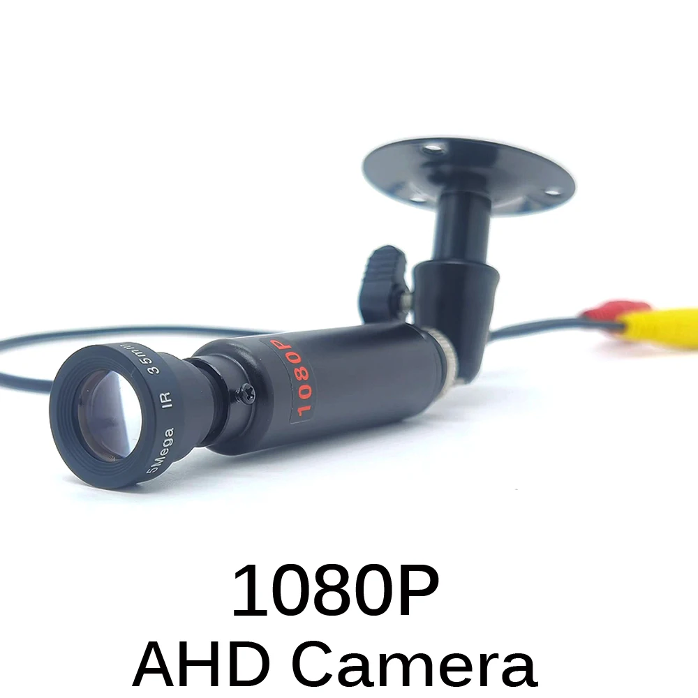 

SMTKEY 2MP AHD мини-камера 1080P с 5-мегапиксельным объективом 35 мм 25 мм с длинным фокусом Черная Металлическая Цилиндрическая камера видеонаблюдения для системы AHD