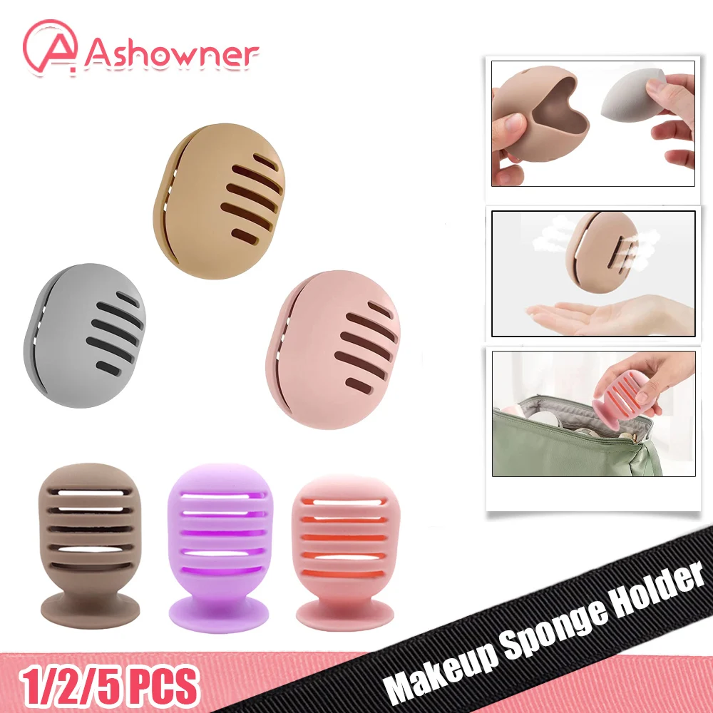 

Silicone Makeup Sponge Holder EcoFriendly Beauty Powder Puff Blender Storage Box Portable Makeup Egg Drying Case for Travel Gift