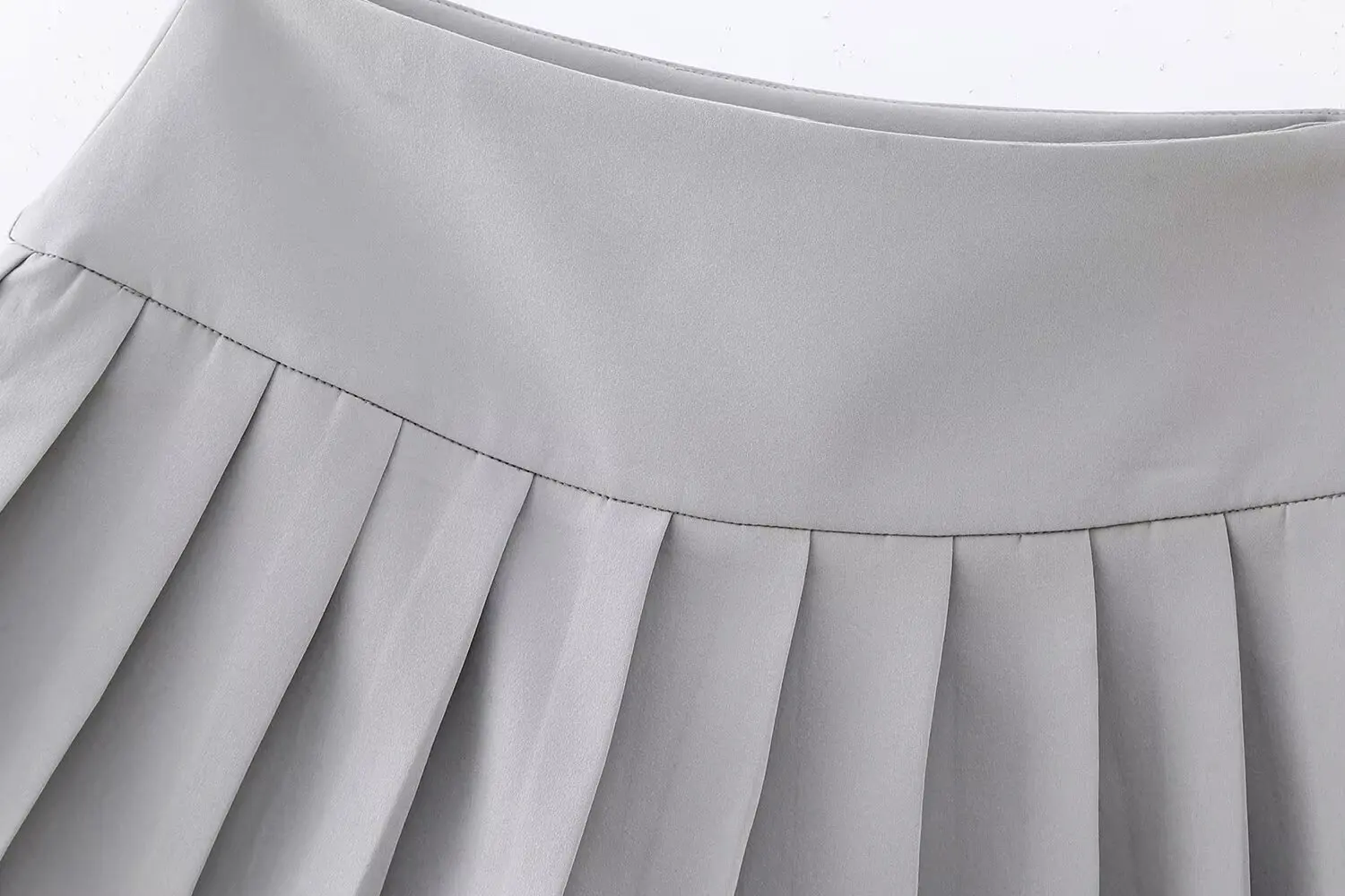 Женская мини-юбка-брюки с завышенной талией и молнией сбоку