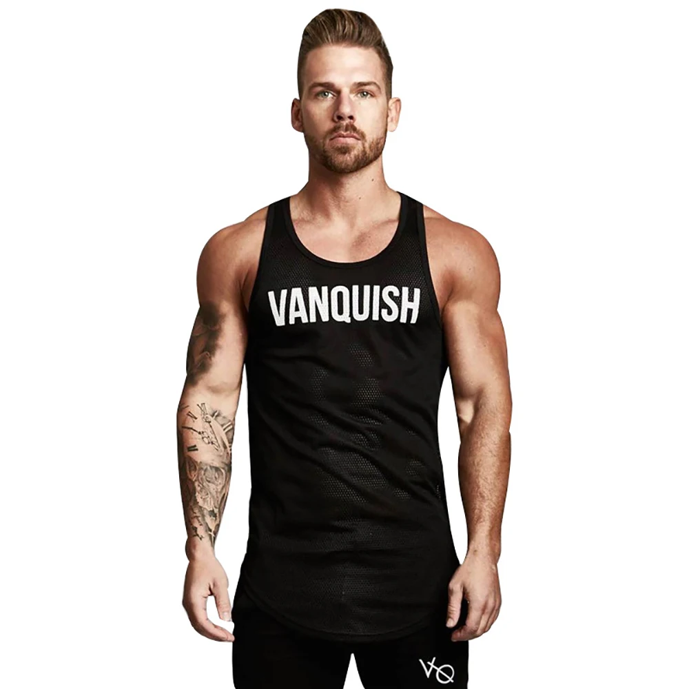 

Sports Training Tank Top Men's Thin Mesh Sweat-Wicking Quick Drying Breathable Casual Running Sleeveless Fitness Equipment