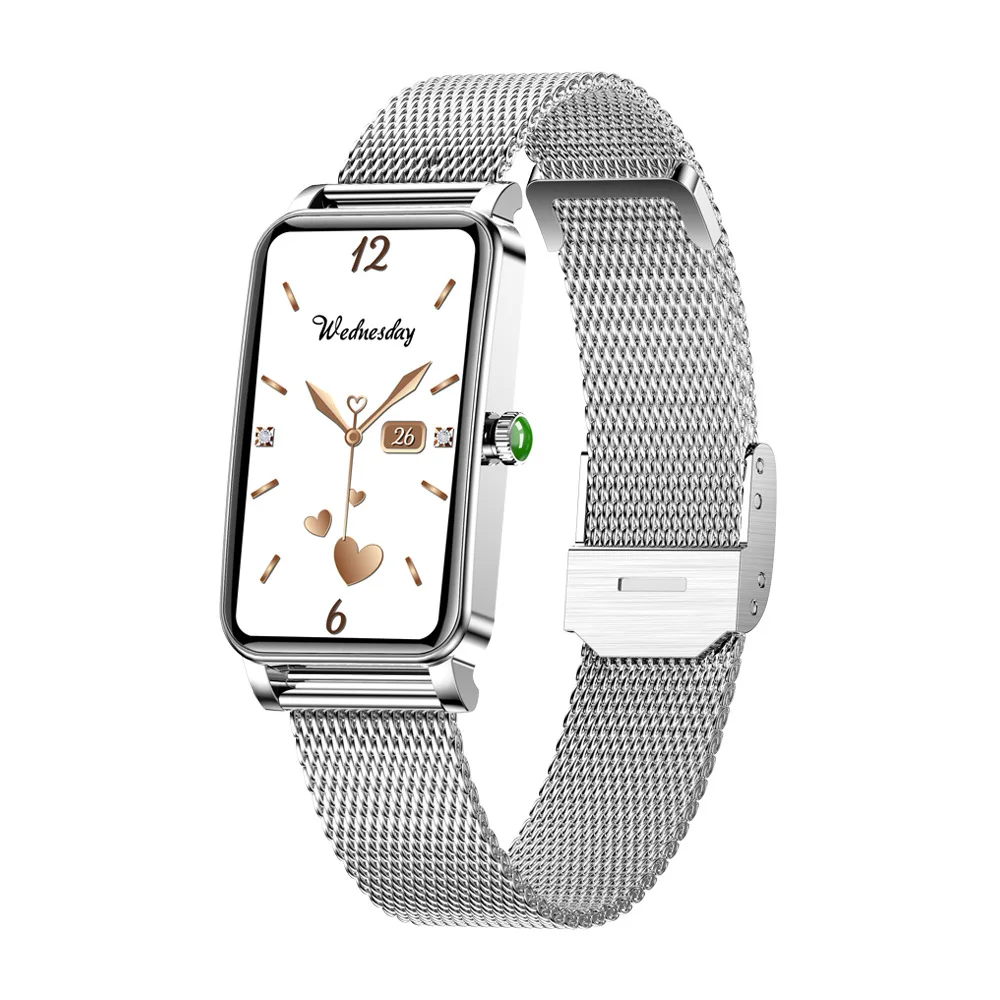 

Luxury Smart Watch Women Full Touch Screen Bracelet Heart Rate Fitness Tracker Waterproof Smartwatch Ladies Gift For Android IOS