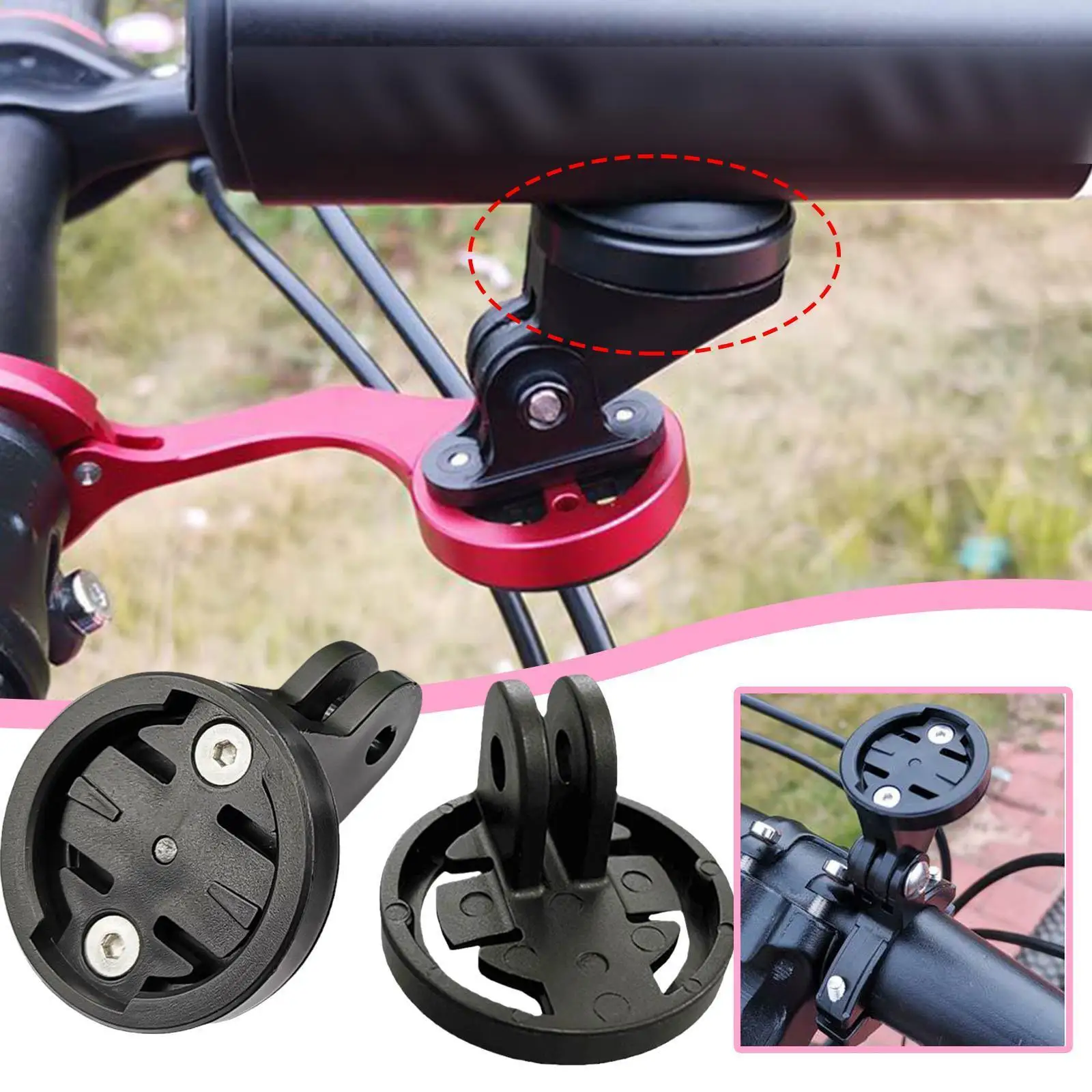 Mountain Bike Camera Mount For Gopro Garmin EIEIO Light Bracket Connecting Helmet Mount Seat Bicycle Accessories Z0G8
