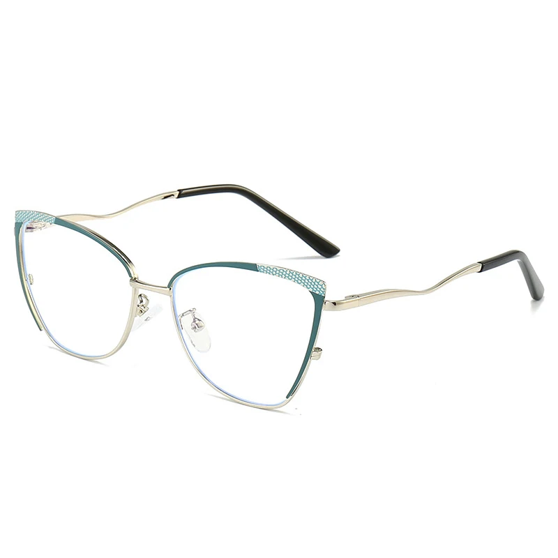 

New Fashion Anti Blue Light Glasses Women Cat Eye Eyeglasses Frames for Ladies Blocking Ray Computer Eyewear Clear Spectacles