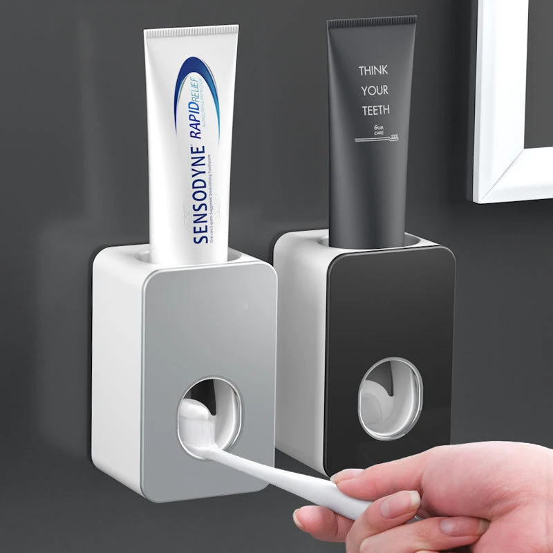 Wall Mounted Automatic Toothpaste Dispenser Toothpaste Squeezers Self-adhesive Bathroom Accessories dispensador pasta dientes