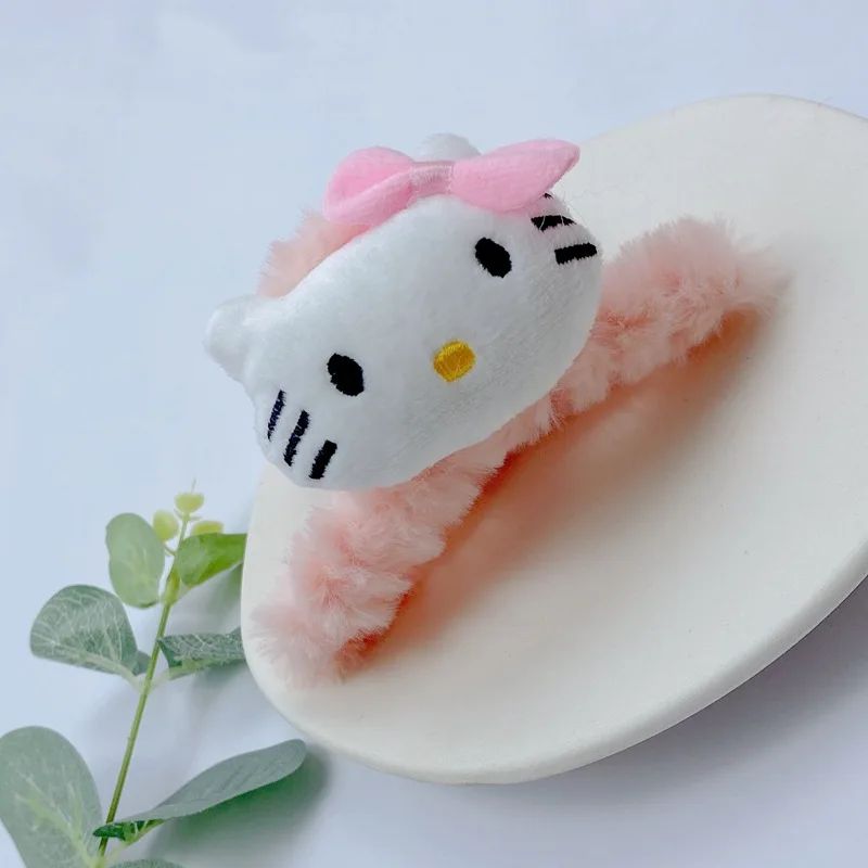 Новая плюшевая мультяшная кукла Sanrio с клипсой зажим-клипсой зажим для спины и