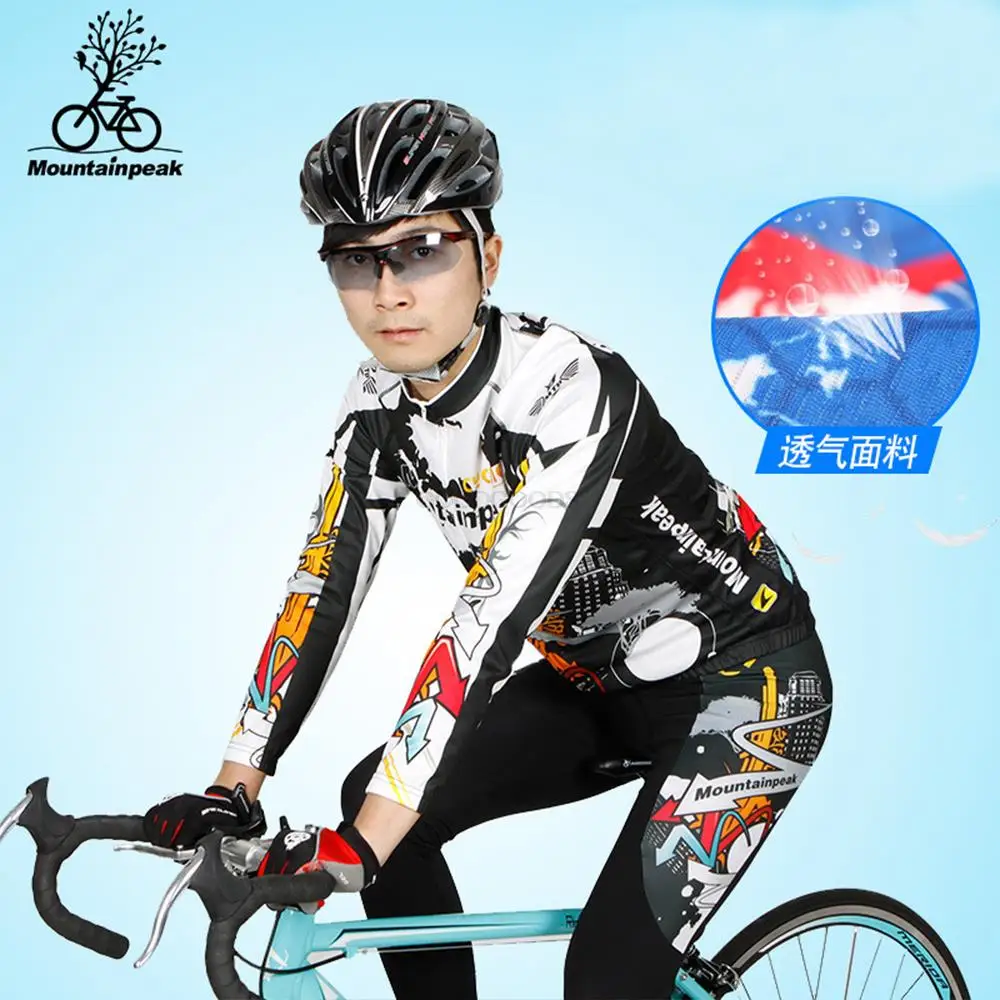 

Cycling Jersey Sets Men Spring Summer Thin Cycling Jersey Perspiration Cycling Sets Cycling Trousers High Elastic Pant Pads
