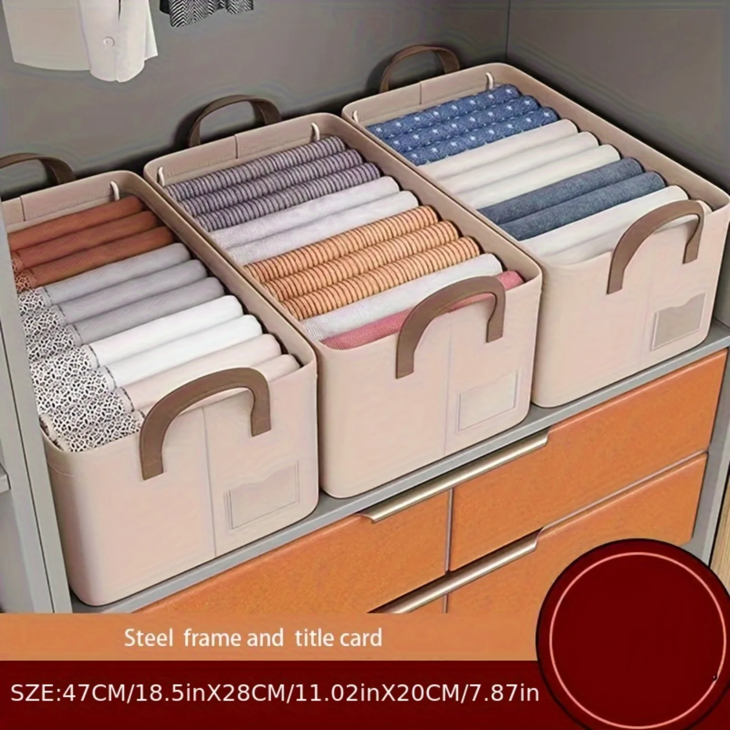 Органайзер для одежды в шкафу из 4 предметов с утолщенной опорной пластиной