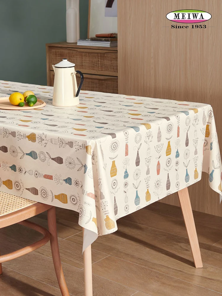 

Anti slip, waterproof, oil resistant, wash free, thickened PVC anti scald tea table, rectangular dining table cloth