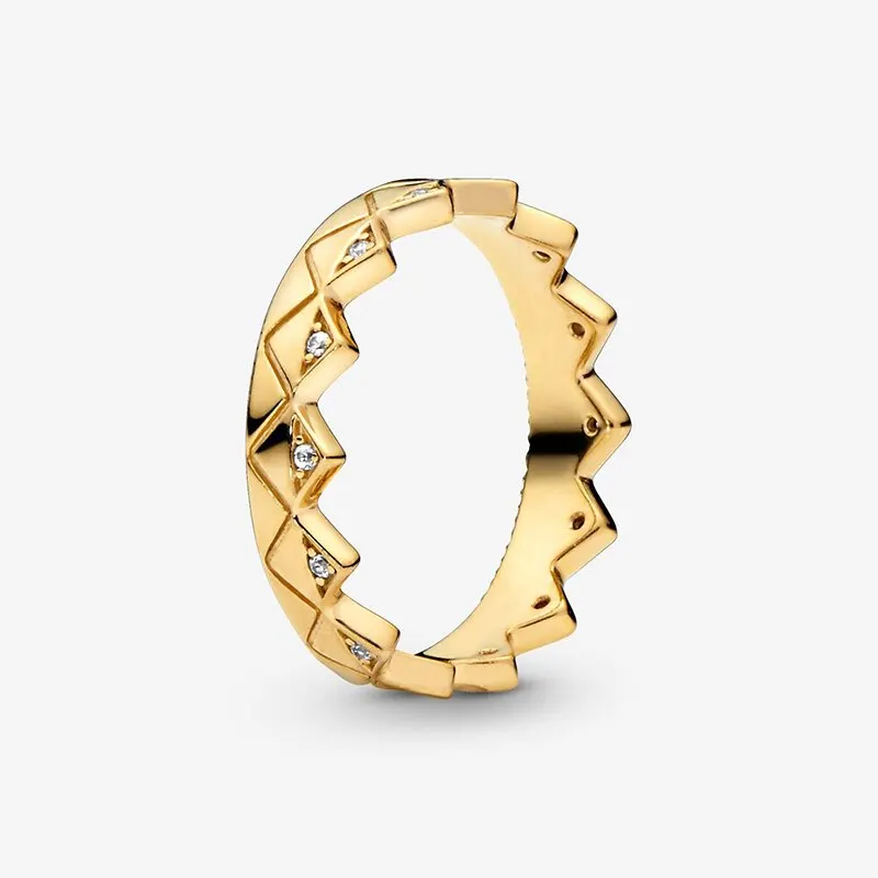 

Comfortable to Wear 925 Solid Silver Shine Exotic Crown Ring Original Women Jewelry Gift For Daily Life Scenes
