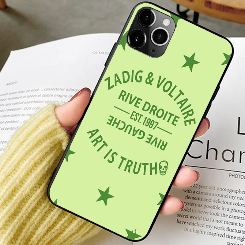 luxury brand coque phone case for iphone 12 plus 6 7plus 8 8plus x xs 11 13 pro max xr se phone cover new design zadig voltaire free global shipping