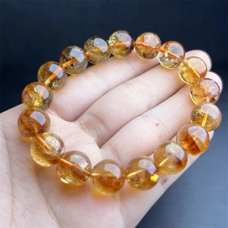 Натуральный цитриновый браслет лечебный фэншуй камень для женщин и мужчин