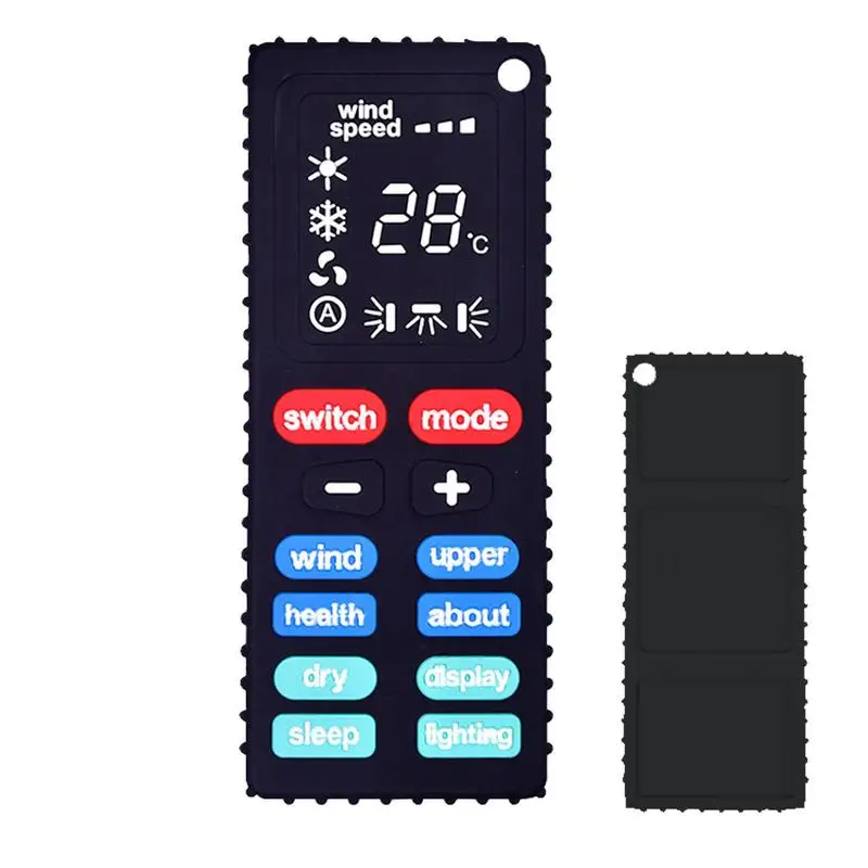 

Силиконовый Прорезыватель для зубов с дистанционным управлением, детская игрушка с дистанционным управлением и ранняя развивающая сенсорная игрушка, детские игрушки для прорезывания зубов с легким удержанием