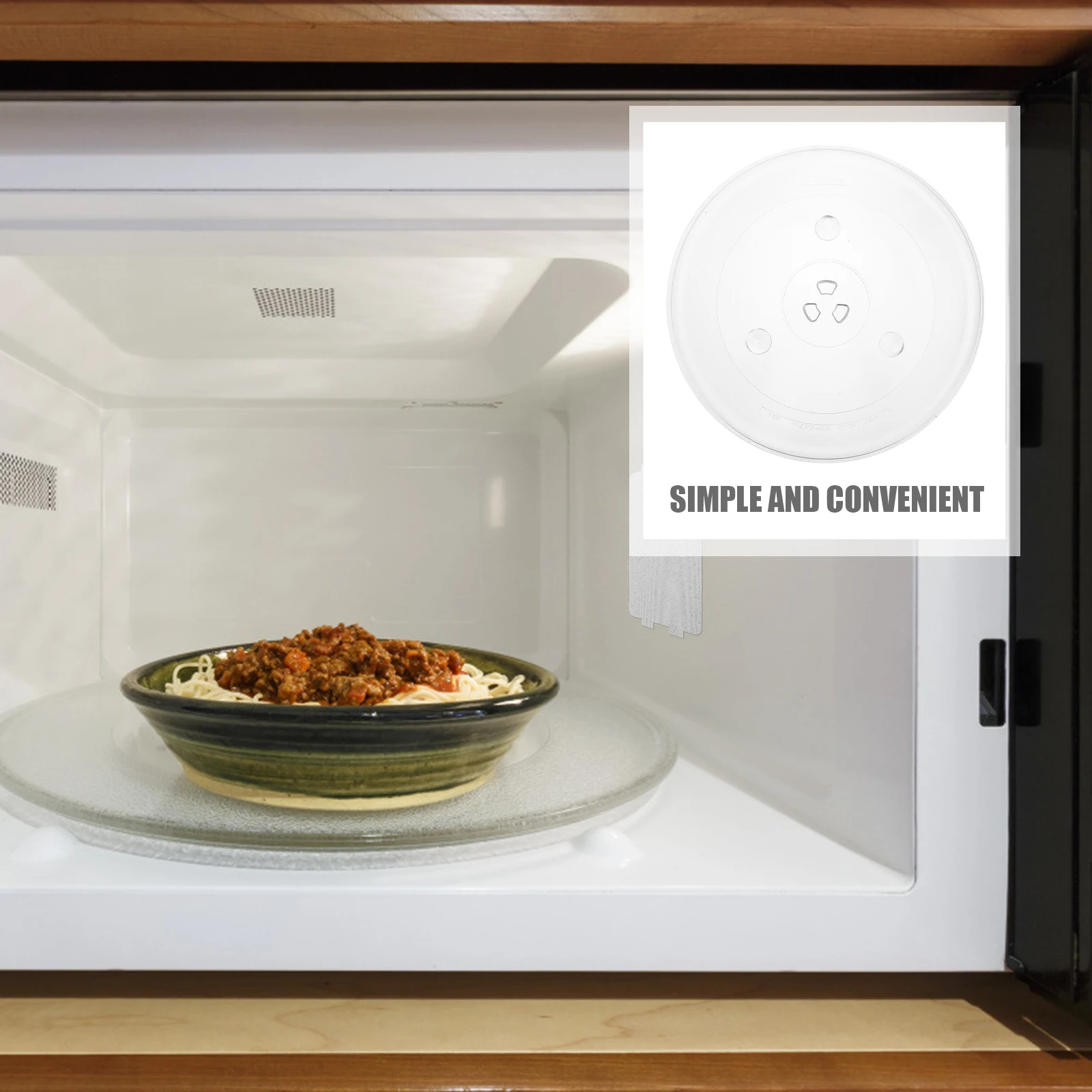 

Glass Turntable Tray Microwave Oven Cooking Plate Oven Replacement Tray Plate