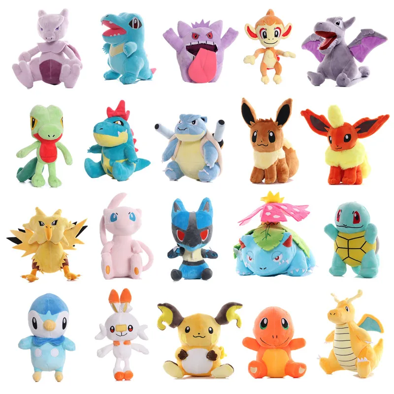 

Pikachu Toy Kids Pendant Mewtwo 15-35cm Mew Gift Gengar Eevee Pokemon Anime Xmas Figure Lucario Charizard Stuffed Toy Doll Plush