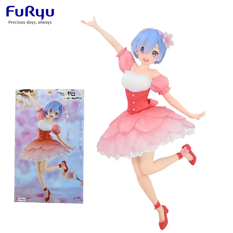 

Original Genuine Stock FuRyu Trio-Try-iT Figure REM Re: ZERO Starting Life In Another World Cherry Brossom Model Toys Doll Gift