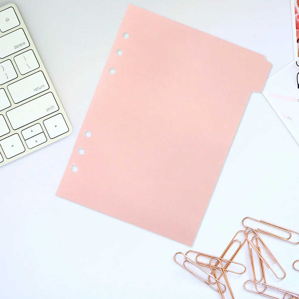 Вкладки для переплета журналов перегородки зажимы бытовые разделители розовые