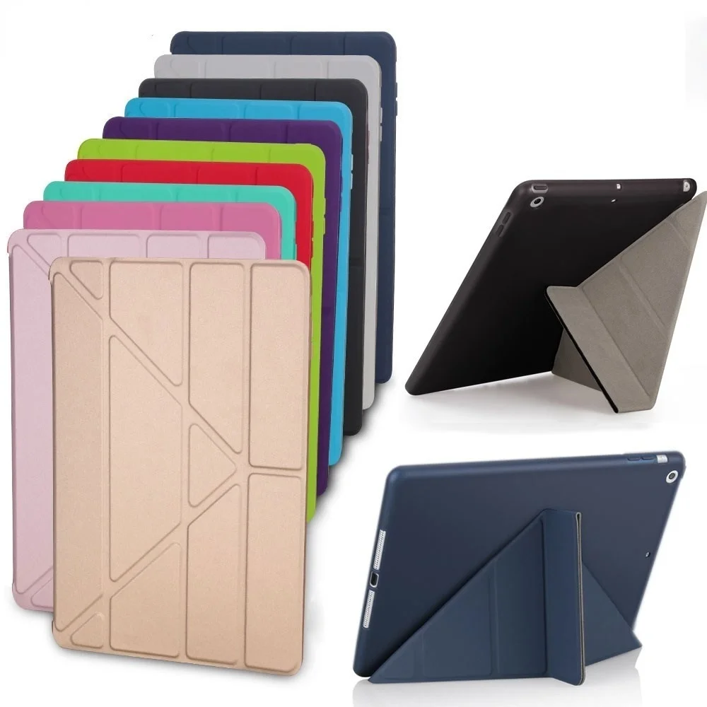 Case Cover for iPad 9.7 2017 Silicone Magnetic Smart Cover Soft TPU Back Protective Case for iPad 2018 cover A1822 A1823 Air 1 2