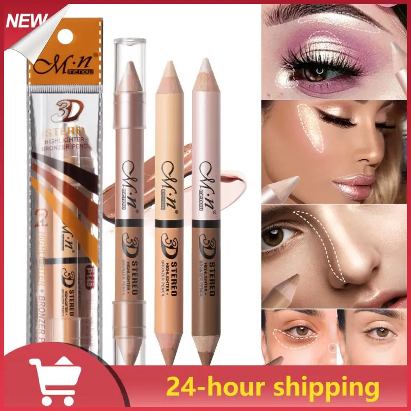 Face Makeup Concealer Waterproof Contour Repair Bronzer Brighten Wooden Pen Tslm1