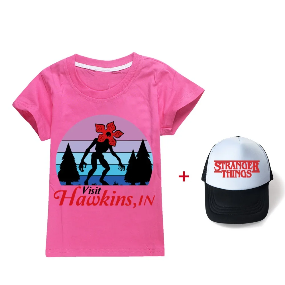 

Summer 2022 Kids T Shirts Toddler Children's Fashion Stranger Things 4 Girls 2-16Y T Shirts Stranger Things Boys Clothing Tops