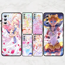Sailor Moon Anime Art For OPPO Find X5 X3 X2 Neo Reno7 SE 6 5 4 2 Z F Lite Pro 5G 4G Black Soft Silicone Phone Case