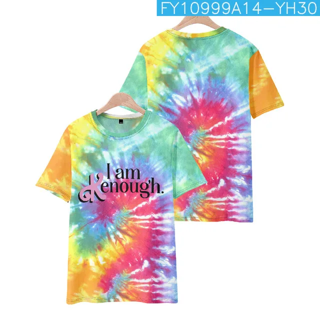 

Мужская и женская футболка с коротким рукавом I Am kдостаточная футболка Merch Tie Dye, модная футболка с круглым вырезом, новинка 2023, забавная одежда для ТВ-сериала