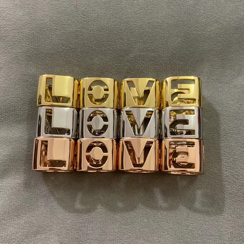 

S925 sterling silver new T letter ring women's fashion trend personality LOVE simple retro versatile luxury brand jewelry gift