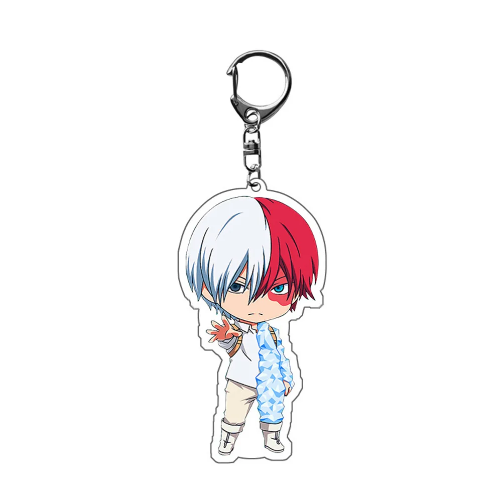 Аниме Мой герой Академия брелок Todoroki Shouto Косплей Двусторонняя прозрачная
