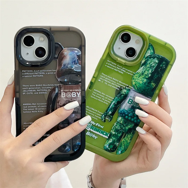 

Simple Fashion Bear Phone Case Cover for IPhone 11 12 13 Pro Shockproof Case for IPhone 13 Cases IPhone Case