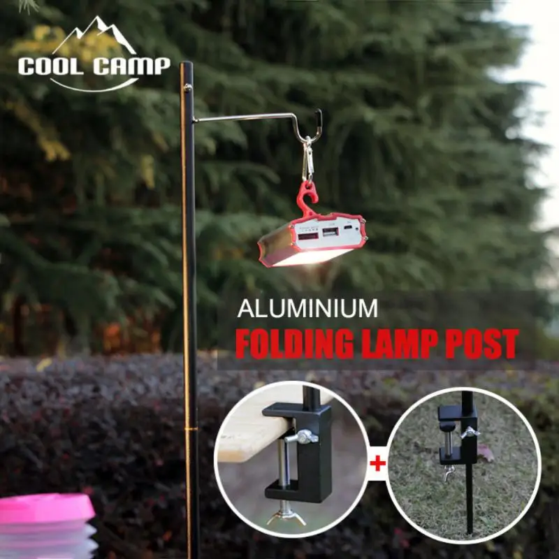 

Outdoor Camping Light Stand folding aluminum alloy mini light stand, camping fishing light stand Portable Lighting Accessories